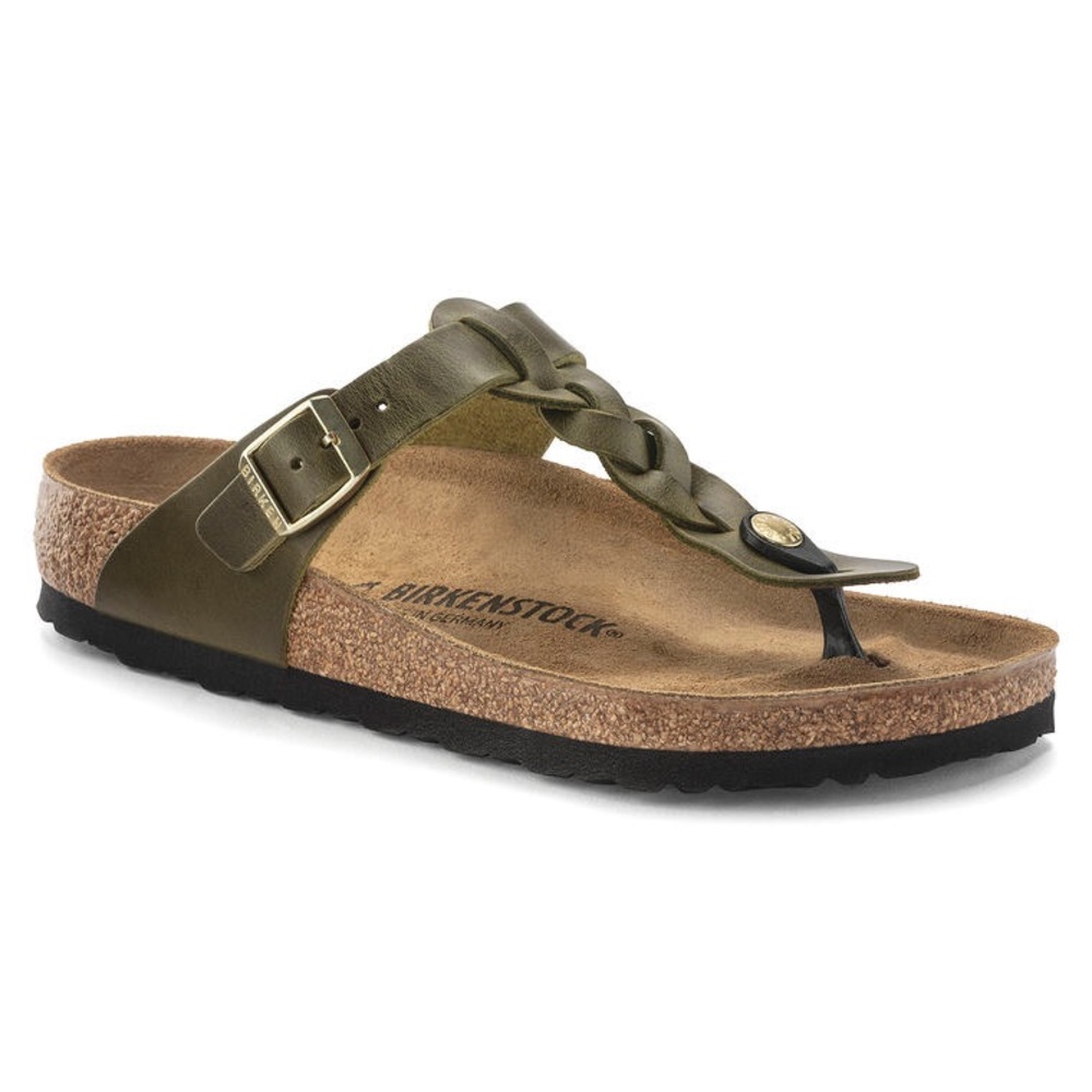 Birkenstock Olive Green Braided Thong Sandal